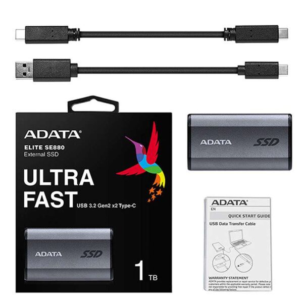 ADATA Elite SE880 1TB External SSD 2