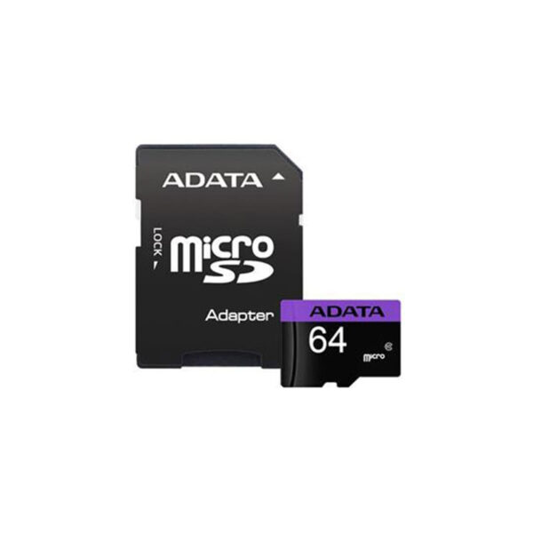 ADATA MEMORY CARD SDHC UHS I ADP V10 R80W25 64GB