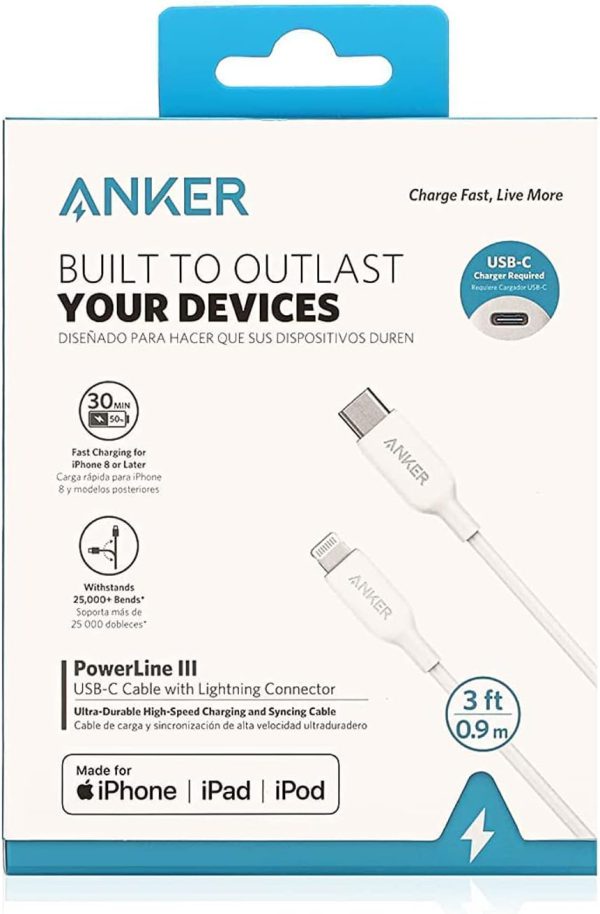 Anker PowerLine III USB C to Lightning Cable 3