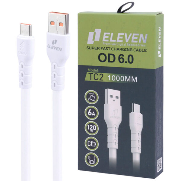 Eleven TC2 6A 120W 1m Type C Cable 4