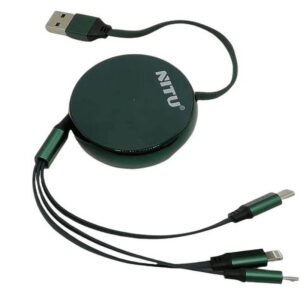 Nitu UC090 USB to USB C MicroUsb and Lightning converter cable 1