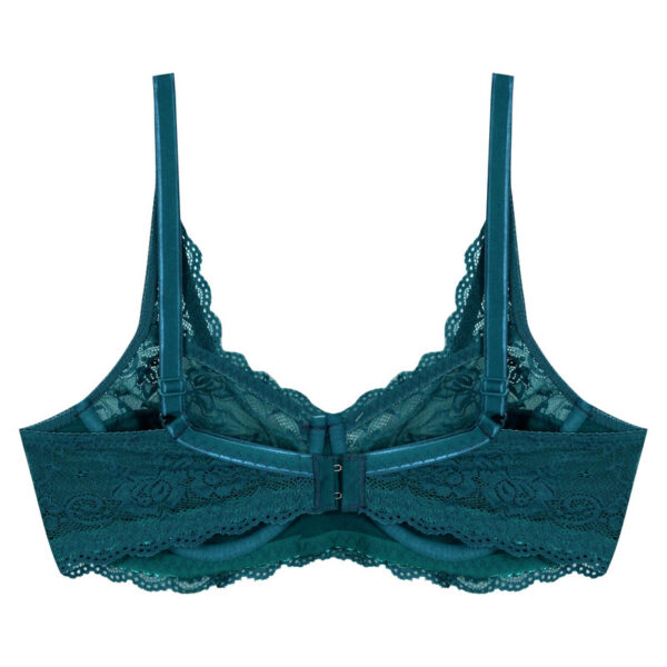 Paniz Womens Bra with Lace and Wire Model new 66365 Teal 4