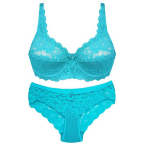 Paniz Womens Underwear Set Underwire Code 9015 Turquoise 1 3