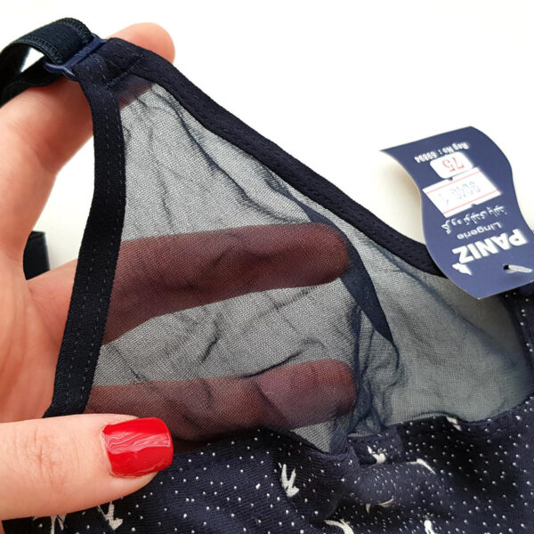 Paniz Womens Underwear Set Wired Bra Model 9046 Navy Blue 5