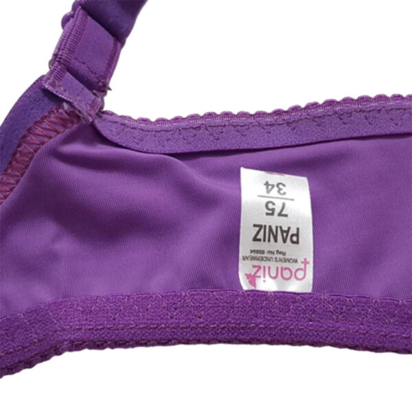 Paniz womens bra guipure model with spring code 66364 new purple color 2