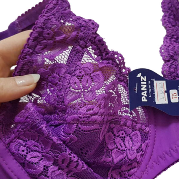 Paniz womens bra guipure model with spring code 66364 new purple color 3