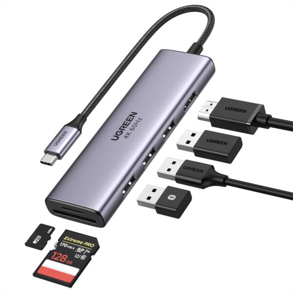 Ugreen CM511 60383 6 In 1 USB C Hub 2