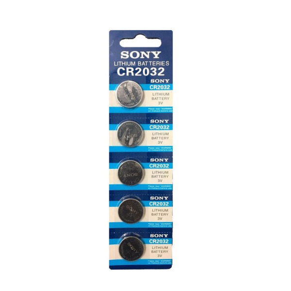 sony CR2032 5 pack coin cell battery 1