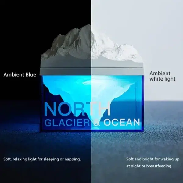 چراغ خواب اسپیکردار دکوری کوه یخ Polar Glacier کد 111050