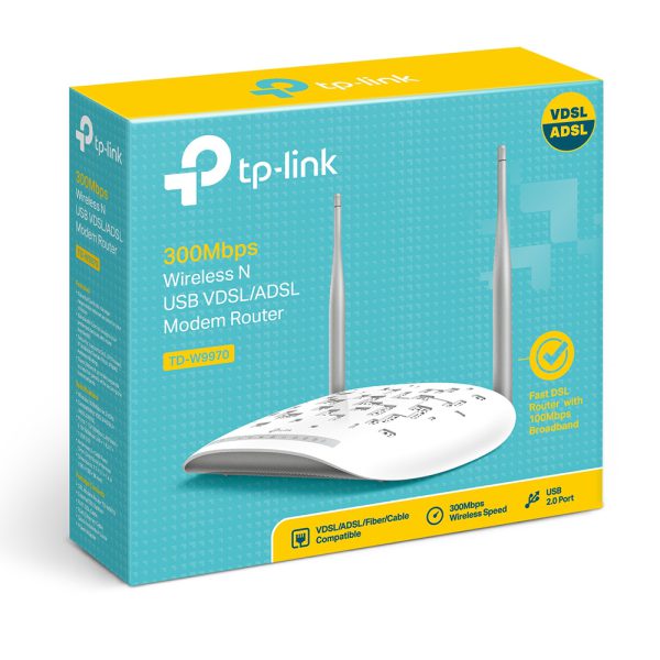 TP LINK TD W9970 300Mbps Wireless VDSL ADSL Modem Router 3