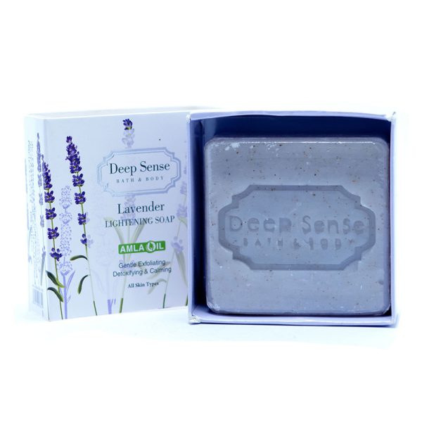 Deep Sense Lavender Lightening Cream Soap 75g 2