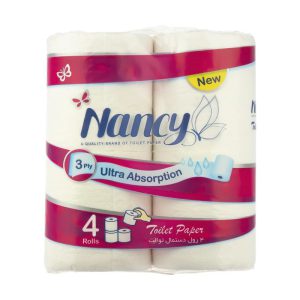 دستمال توالت بسته 4 عددی نانسی