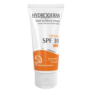 کرم ضد آفتاب رنگی SPF30 فاقد چربی هیدرودرم