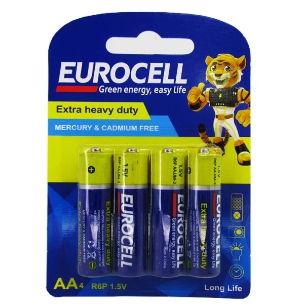 باتری قلمی Extra Heavy Duty پک 4 عددی یوروسل